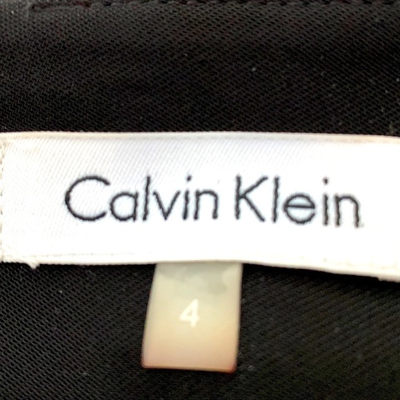 CALVIN Klein Faux Wrap Skirt, Size 4, Black. - Picture 3 of 7